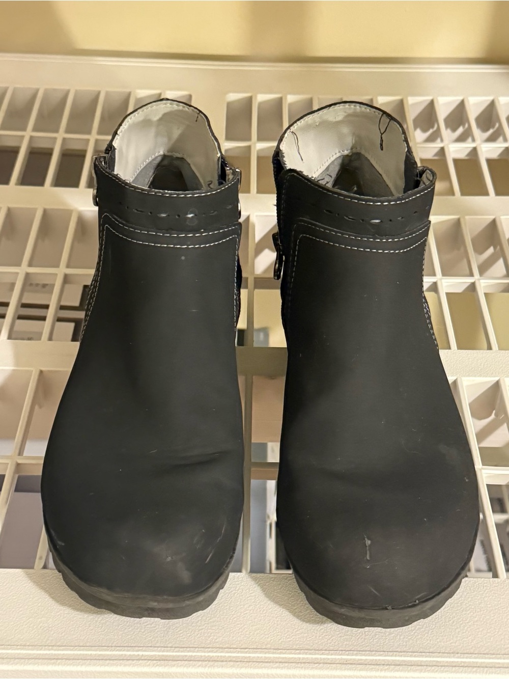 JSport by Jambu Jenna Black Weather Ready Ankle Boots Size 11